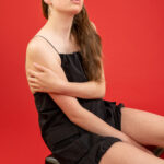 An Unforgettable Red Backdrop Shoot with 9 Amazing Models, TRW01533